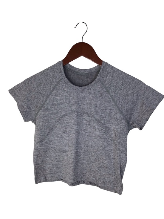 lululemon athletica Tops - Lululemon Swiftly Tech Cropped Short Sleeve Top in Grey Size 8.